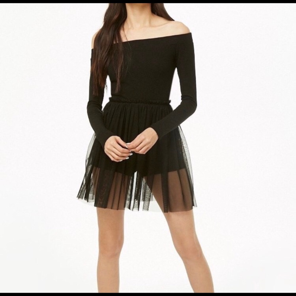 Forever 21 Black Tulle dress